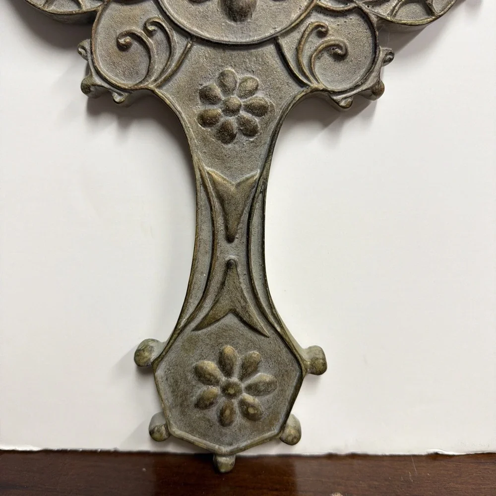 Decorative Cross Wall Hanger, composite, 13 1/2 X 8 1/2